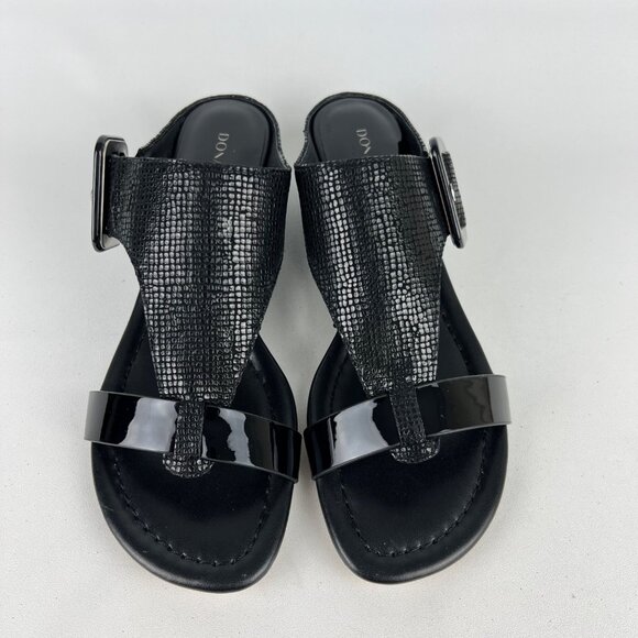 Donald Pliner Womens Ofelia Wedge Sandals Black Python Print size 8.5M - Picture 3 of 16